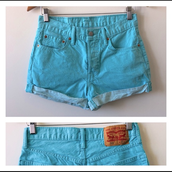 Levi’s High Rise 501 Denim Shorts - Picture 1 of 8
